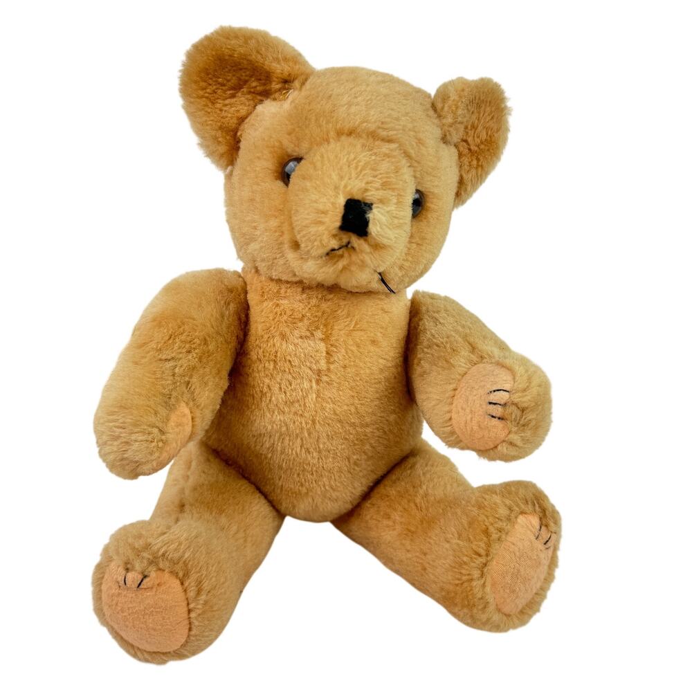 Vintage Midwest Imports Cannon Falls Beige Teddy Bear 13" Stuffed Plush Jointed